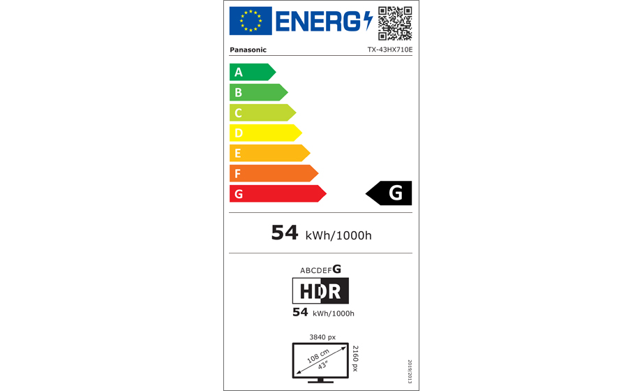 Panasonic TX-43HX710E Panasonic TX-43HX710 telewizor Android TV™ 4K Ultra HD 43" (DVB-T2/HEVC, 4K HDR, 4K HDR Studio Colour Engine, Dolby Vision, Chromecast, Google Play) 14 Energy label